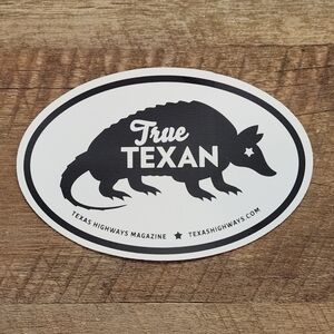 True Texan Armadillo Sticker